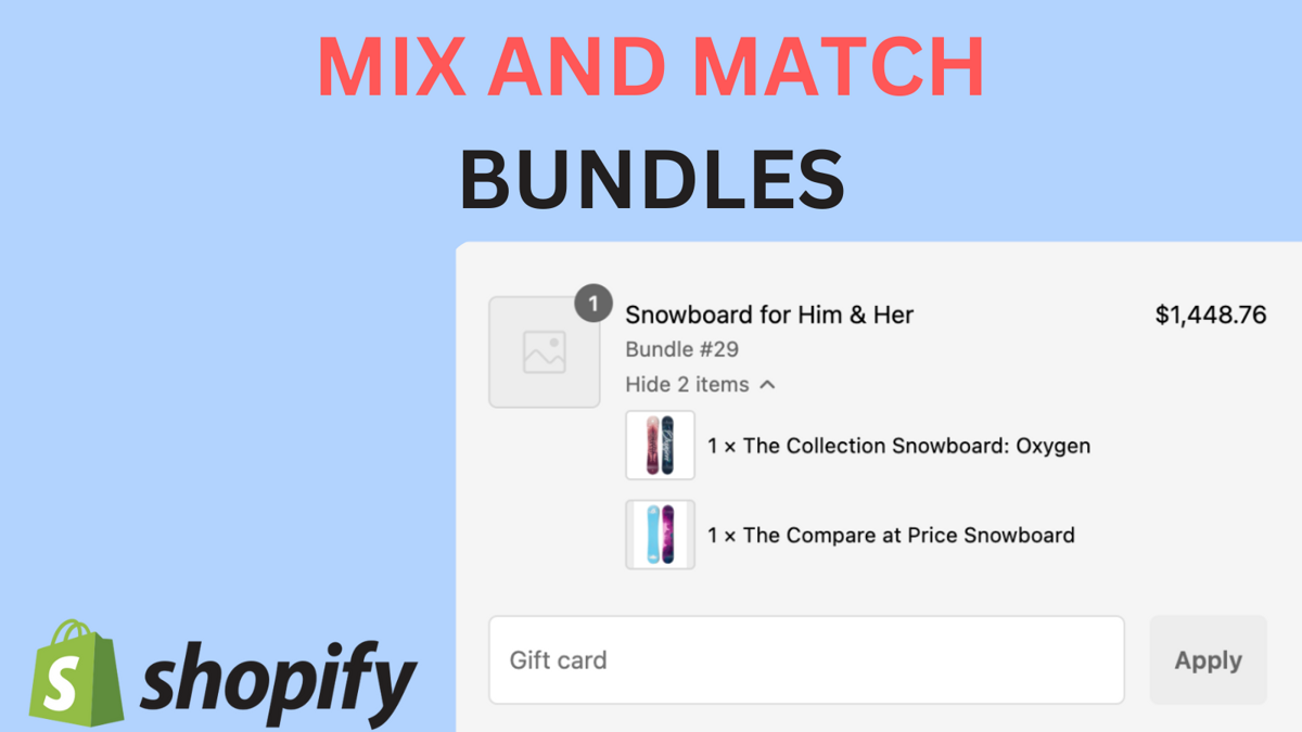How To Create Mix and Match Bundles on Shopify Store